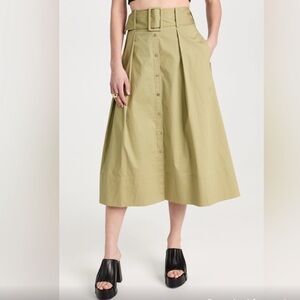 STAUD high waist midi skirt 00